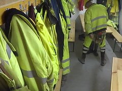 self fuck on constrtruction site
