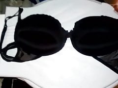 My HardCore Big Cum Shot On Hot Black Bra My Granny #2