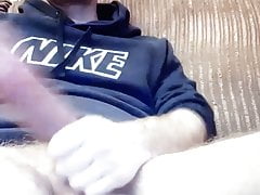 Hung daddy edging his huge cock big balls