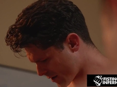 Muscly Asian Fisted By Bf While Jock Shoots His Load