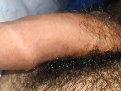 Process erection of my cock in the bed (22 year old)