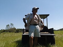 Me and a Co-Worker in a pasture at work