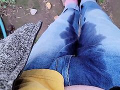 I stand over the dirt until I piss myself, twice. Then I went inside, and pissed again. POV
