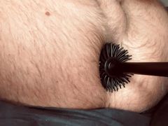 EASTERN HAIRY HOLE FUCKED BY TOLIET BRUSH