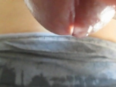 Beautiful cum flow swallowed up close 4