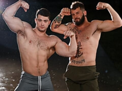 Collin Simpson and Johnny Hill pump iron and fuck hard