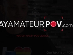 Enzo Muller welcomes the new guy Kenzo Alvarez with his tight hole