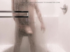 Toying with my Monster Knob in the Bathroom