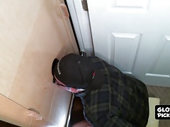 Naughty butt pirate found perfect glory hole schlong