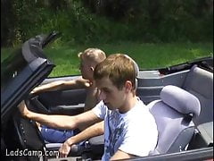 Young gay hitchhiker gets some cock