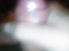 Uncut cock cumming