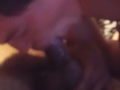 Wifey let's me deep-throat BIG BLACK COCK