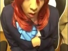 Chinese Crossdresser Milks Solo