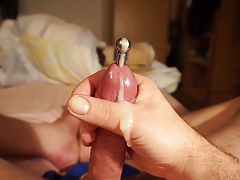 Another great cum trough a penis plug (12.11.16)