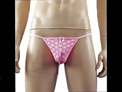 Mens Lingerie Underwear Circle Lace Pouch G string