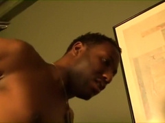 Fabulous male pornstars Aron Ridge and Black Hawk in crazy interracial, big dick gay sex video