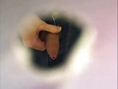 Uncut pissing