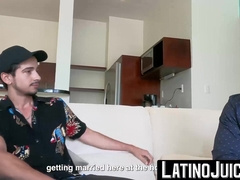 LatinoJuice.com - Inked Latino jock Sahid rides on top of gay Mateo huge cock