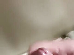 Fast big cumshot in toilet