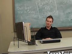 Teacher ass breeds cute student twink