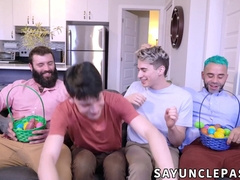 Jake Nobello and Edward Terrant got their egg swap at Easter mass