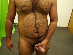 Boy Appi gets himself off filling up a condom
