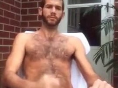 Str8 men jerk off in front yard 8