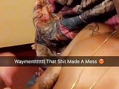 black boy splashes his face with cum (9'')