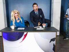 Dante Colle fucks a naughty newsman Casey Jack