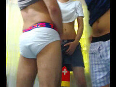 THREE gay studs LATINO porno