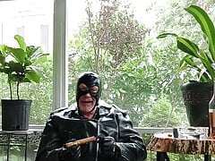 Leather dad's day was rained out, so just chillin  with a cigar