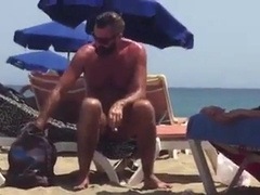 Str8 spy daddy bear at the beach 5