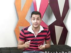 This guy's really excited about black dick