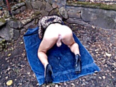 gorgeous CDMarie splashing milk out of my arse and slow mo