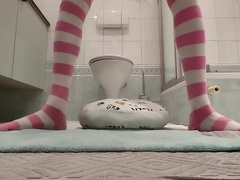 Diapered Twink In Stockings Creams His Pampers Magic Wand