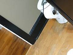 Fucking him in the bathroom while wife is gone