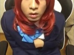 Asian CD Masturbating