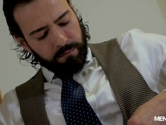 Steamy Suited Boy Jacking off