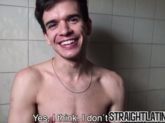 Straight Latino seduced into giving blowjob and riding bare