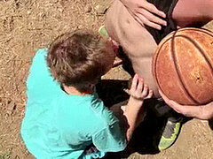 NextDoorTwink Basketball Court oral pleasure And screw
