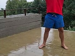 Naked in the Rain!