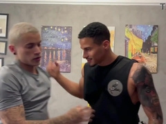 I hired a intimate trainer to teach my pal and I but he truly wished to nail. - Free-for-all