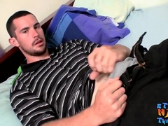 Hetero First-Timer Hunter Faps Fur Covered Man Meat and Spunks