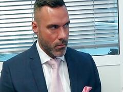 Manuel and Pietro getting naked and nasty at work