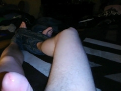 Tugging My Large Man Rod Inbetween My Gams Until I Can't Take It Anymore