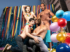 Pride themed superfuck with the hottest gays