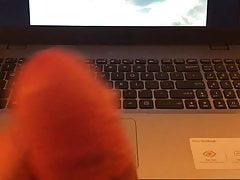 End of a nice hotel room wank