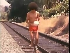Vintage Solo Afro Cutey Jerking Off