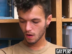 Young Shoplifter Sucks Officers Big Cock Before Raw Fucking