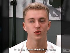 First Time in Porn for a Young 18 Twink